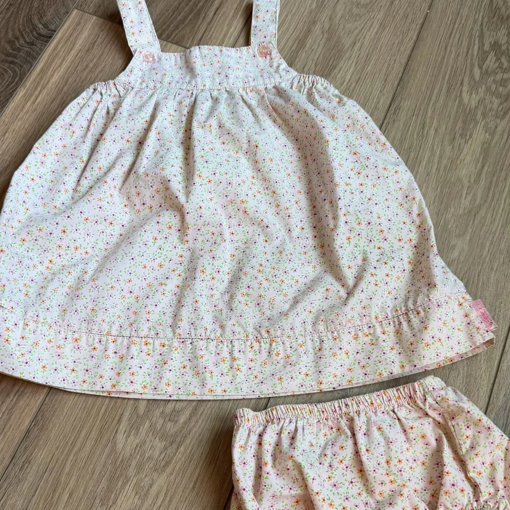 Carter’s Vintage Baby Girl Two- Piece Outfit Bloomers 24 Months Pink Floral